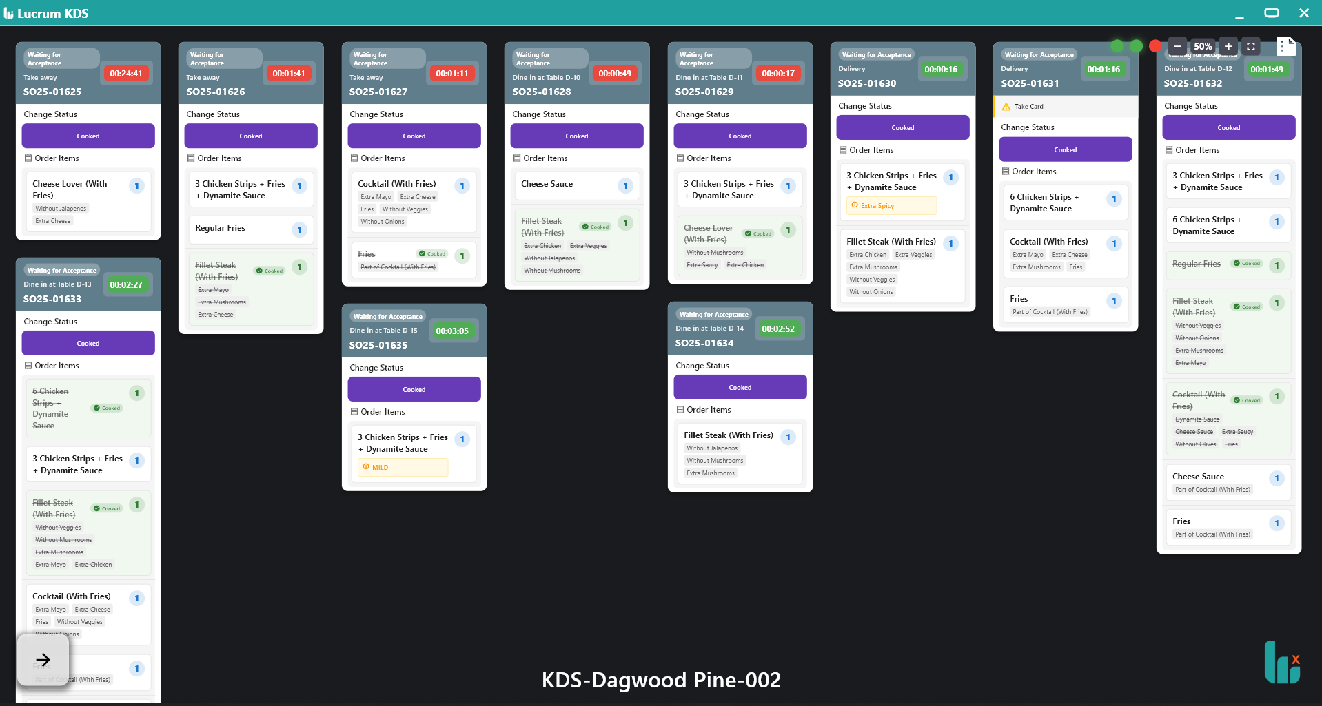 Lucrum KDS Screenshot